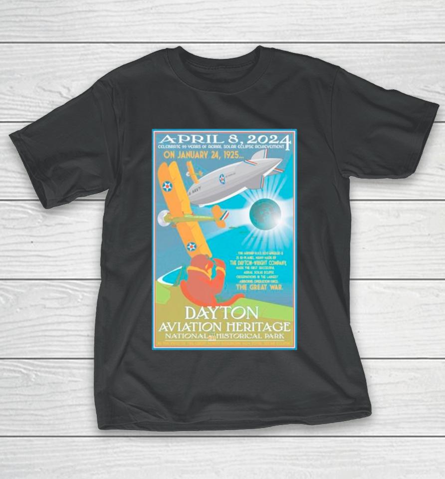 Dayton Aviation Heritage National Historical Park April 8 2024 Total Solar Eclipse T-Shirt