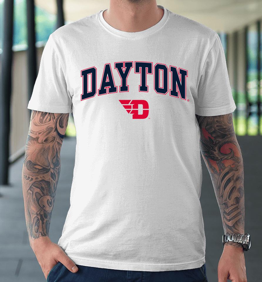 Dayton Flyers Arch Over Logo Premium T-Shirt