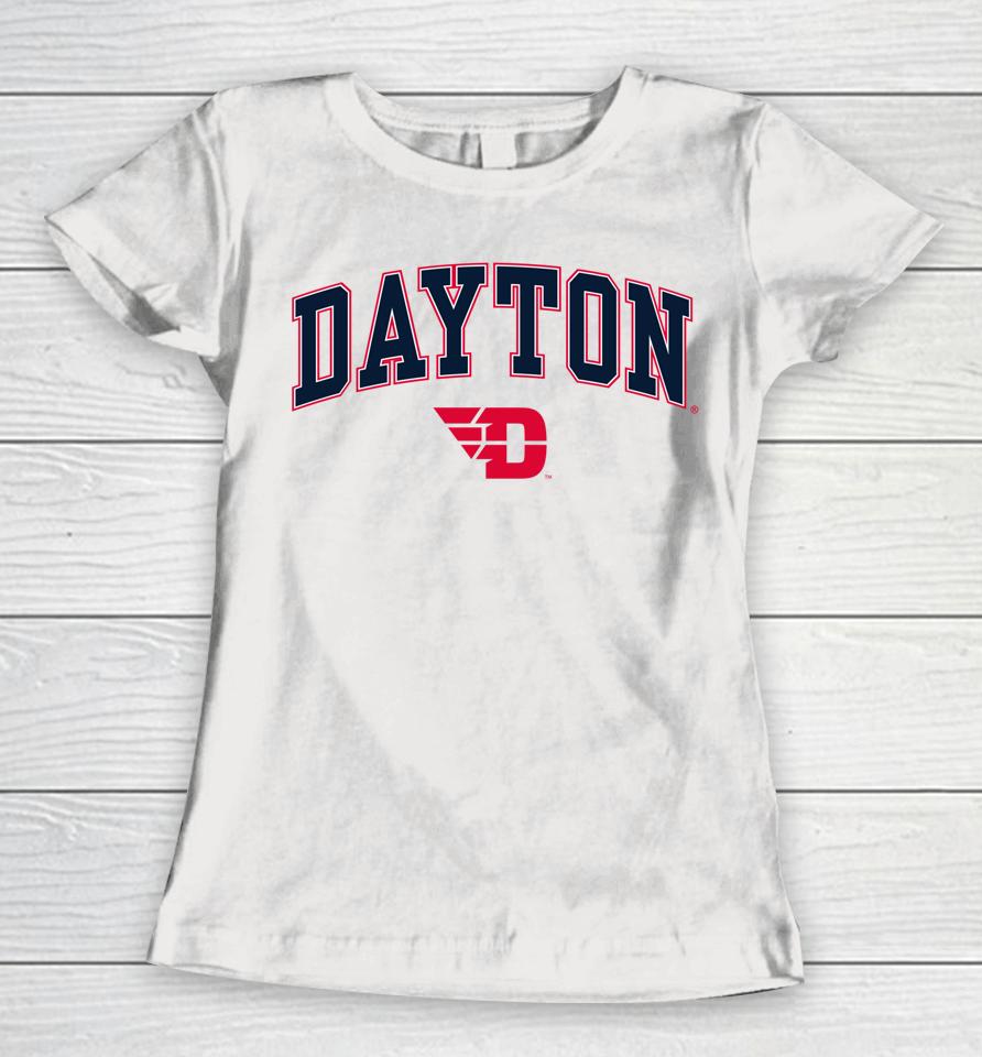 Dayton Flyers Arch Over Logo Women T-Shirt