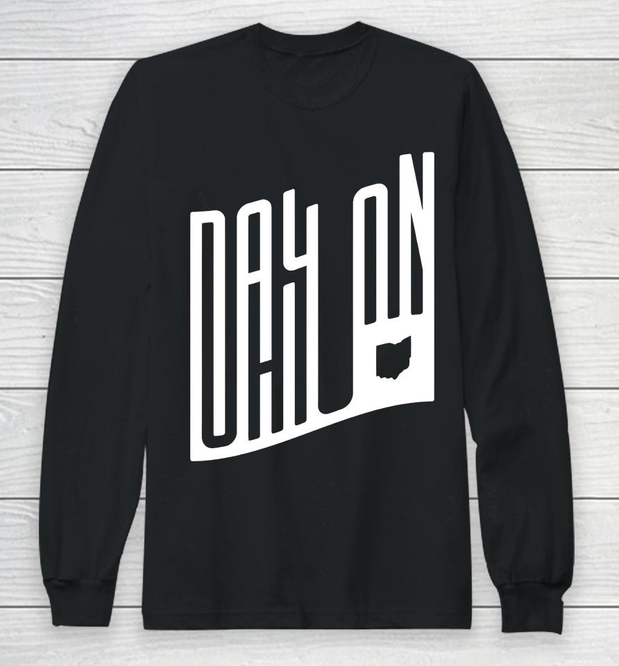 Dayton Ohio Typography Long Sleeve T-Shirt