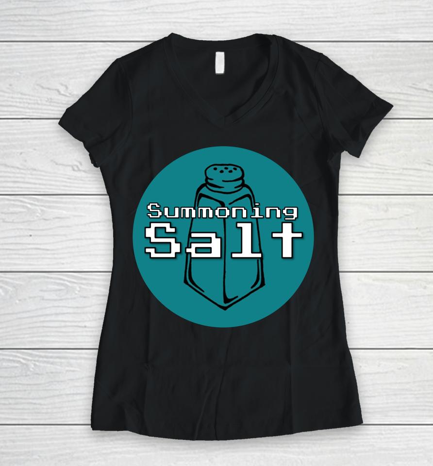 Dazedpinhaed Summoning Salt Women V-Neck T-Shirt