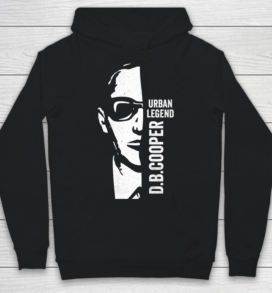 Db Cooper Face Unsolved Mystery Sixties Cool Urban Legend Hoodie