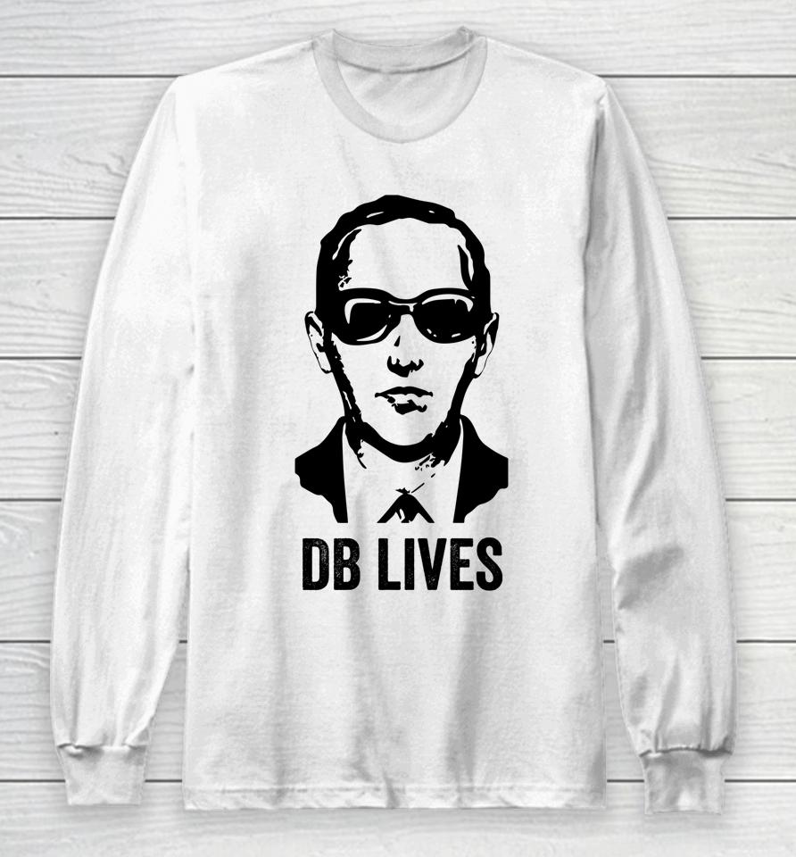Db Cooper Lives Unsolved Mystery Sixties Urban Legend Face Long Sleeve T-Shirt