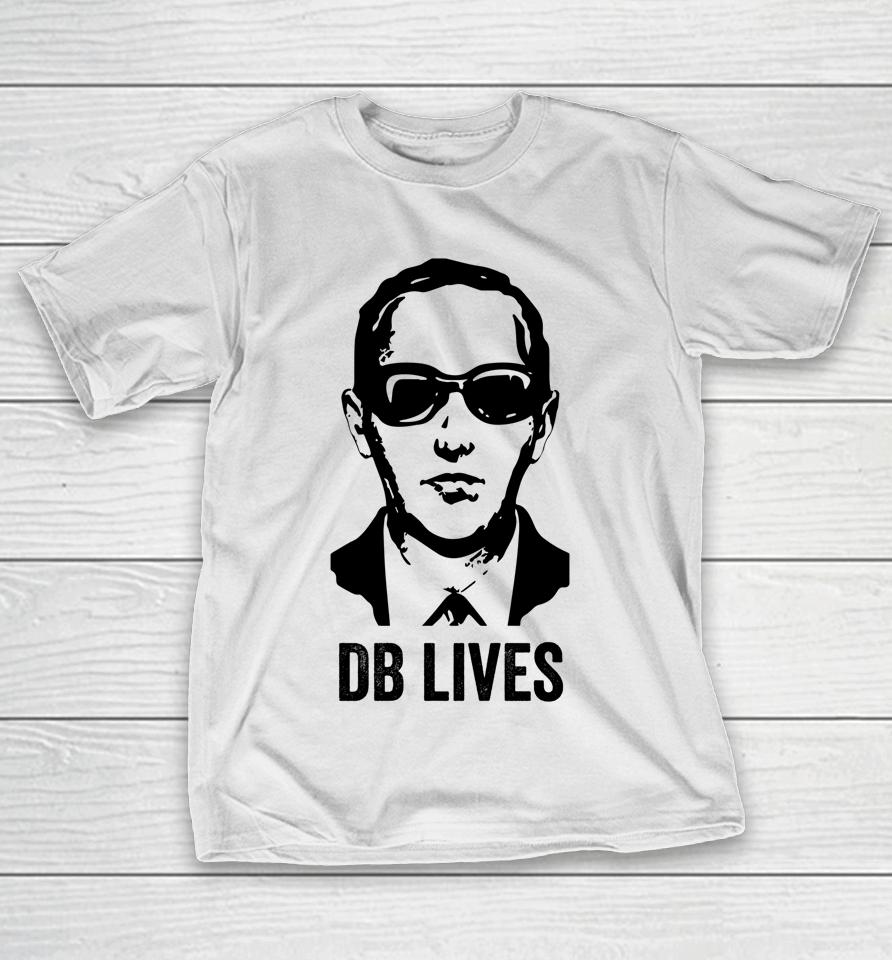 Db Cooper Lives Unsolved Mystery Sixties Urban Legend Face T-Shirt