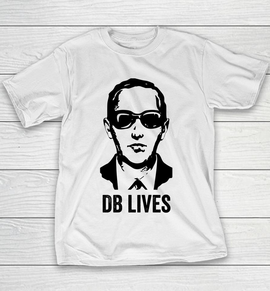 Db Cooper Lives Unsolved Mystery Sixties Urban Legend Face Youth T-Shirt