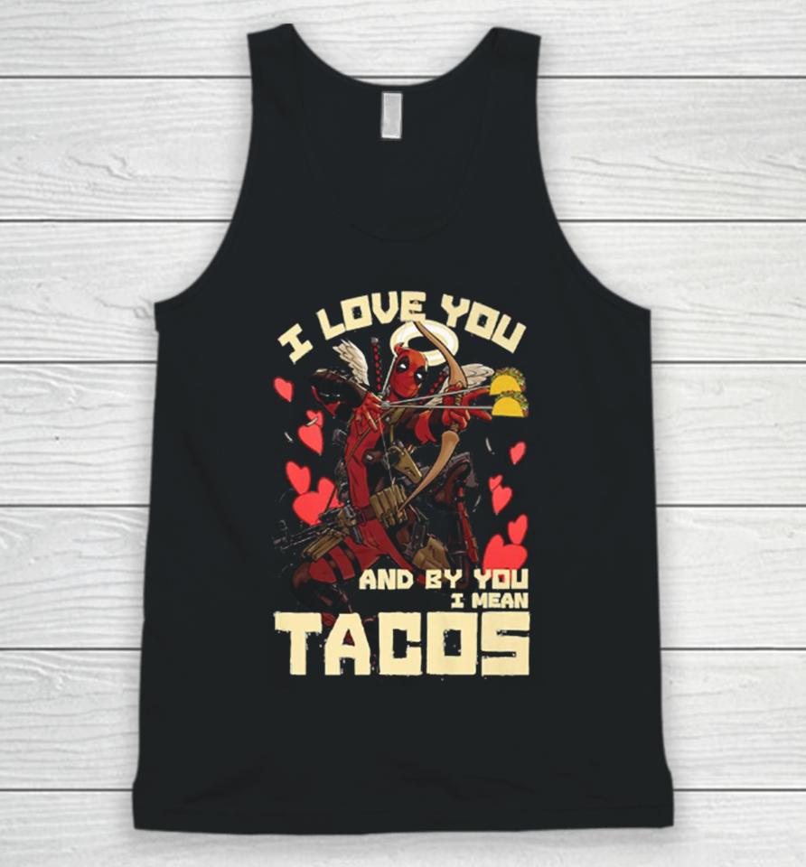 Deadpool’s Cupid Love For Tacos Unisex Tank Top