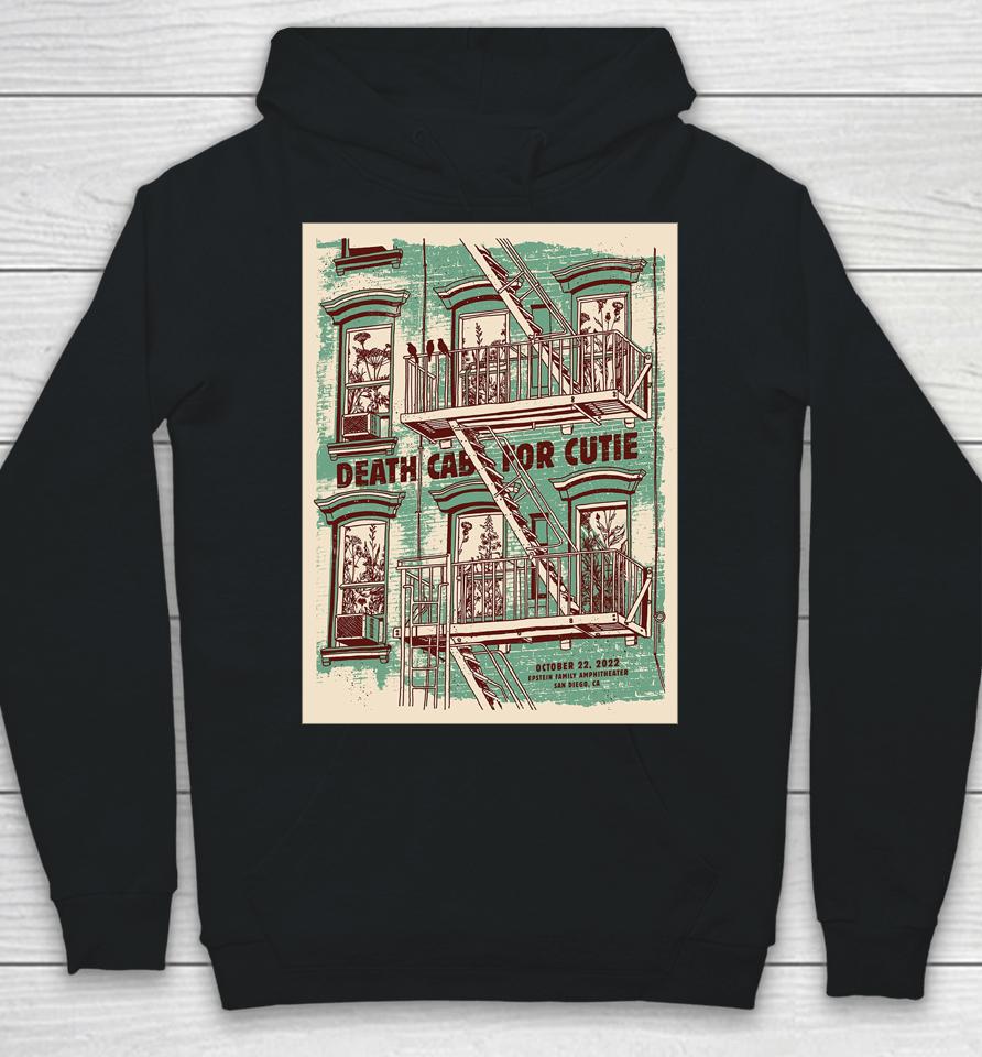 Death Cab For Cutie Epstein Family Amphitheater San Diego Ca Oct 22 2022 Hoodie