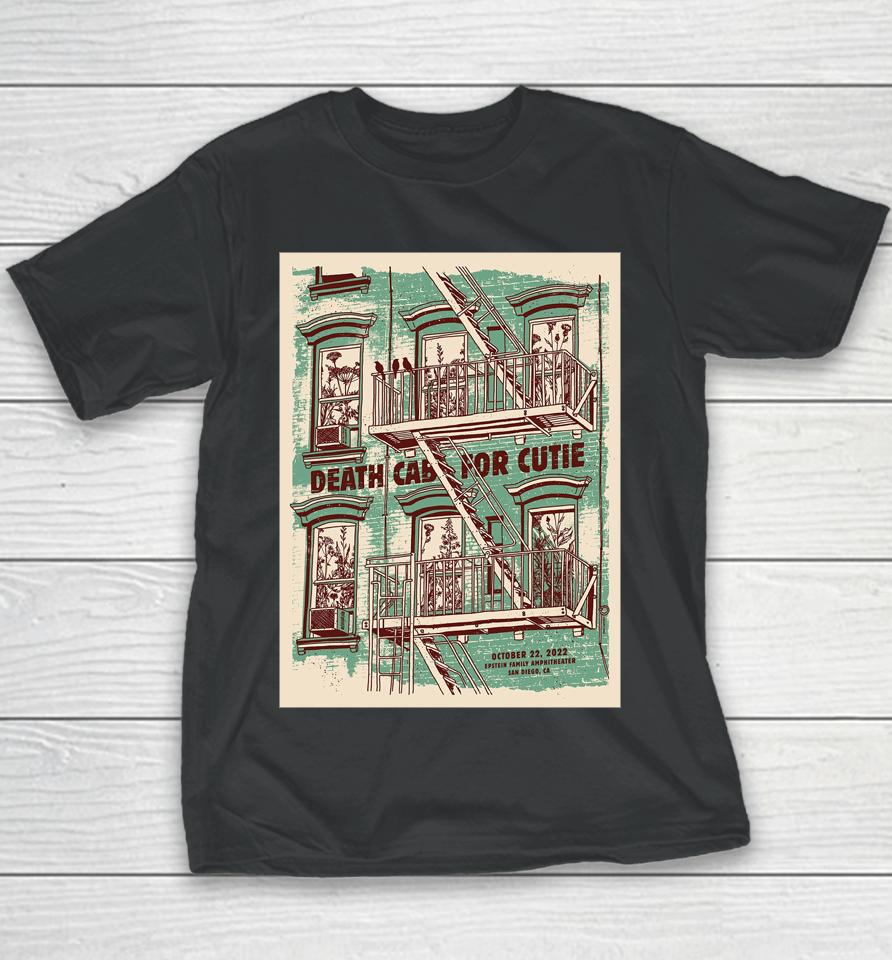 Death Cab For Cutie Epstein Family Amphitheater San Diego Ca Oct 22 2022 Youth T-Shirt