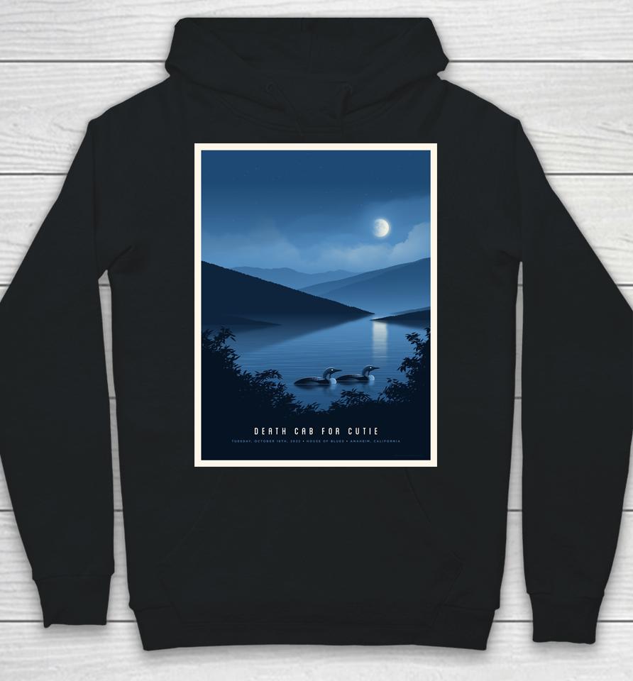 Death Cab For Cutie House Of Blues Anaheim California October 18Th 2022 Hoodie