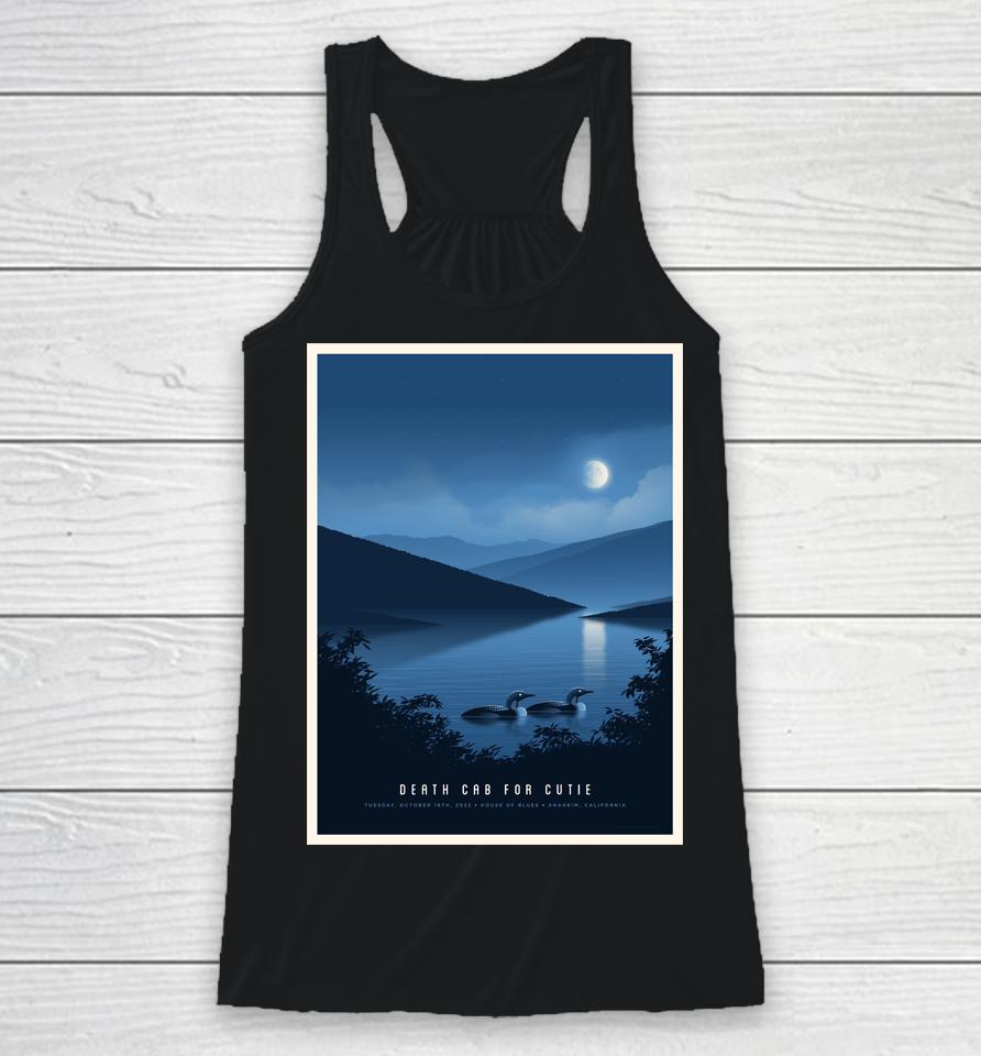 Death Cab For Cutie House Of Blues Anaheim October 18Th 2022 California Racerback Tank
