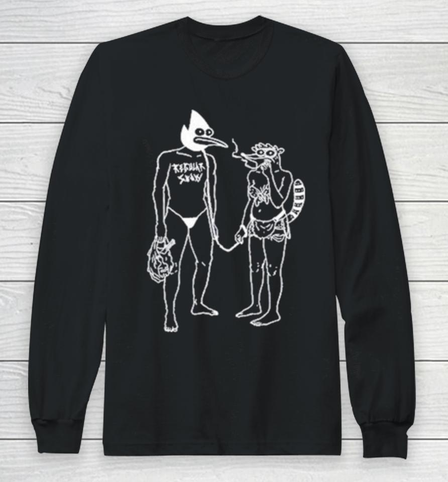 Death Grips X Regular Show Money Store Sketch Long Sleeve T-Shirt