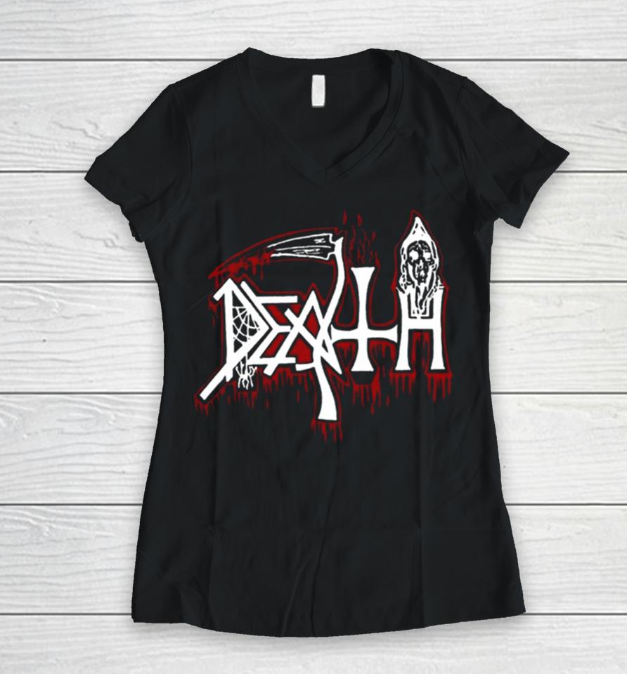 Death Leprosy Us Tour 1988 Women V-Neck T-Shirt