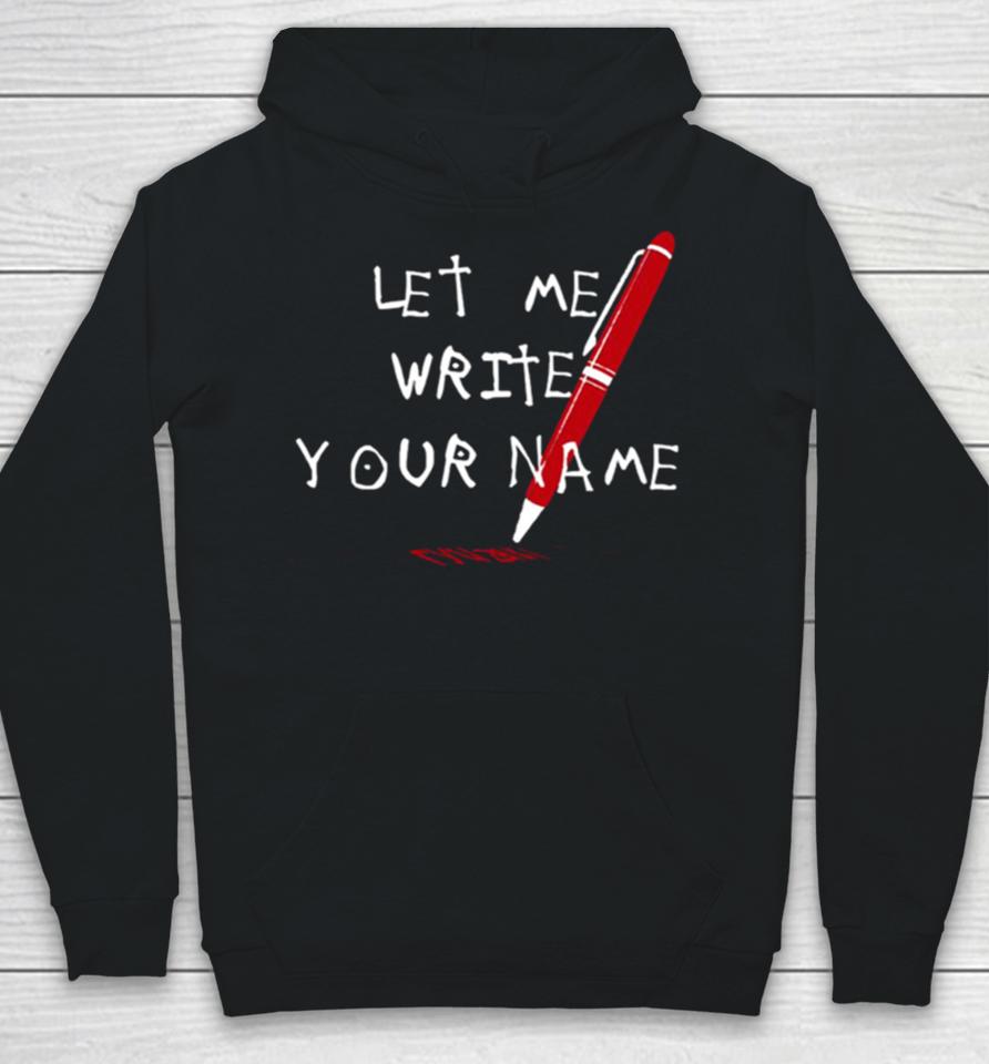 Death Note Anime Light Yagami Let Me Write Your Name Hoodie