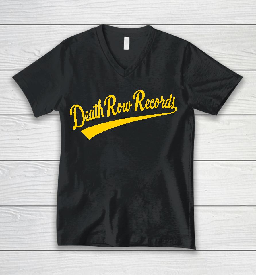 Death Row Records Baseball Unisex V-Neck T-Shirt