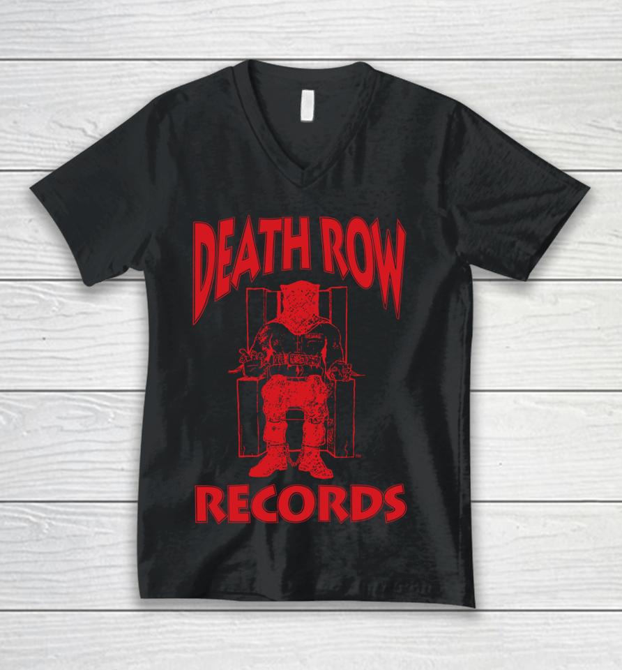 Death Row Records Red Logo Unisex V-Neck T-Shirt