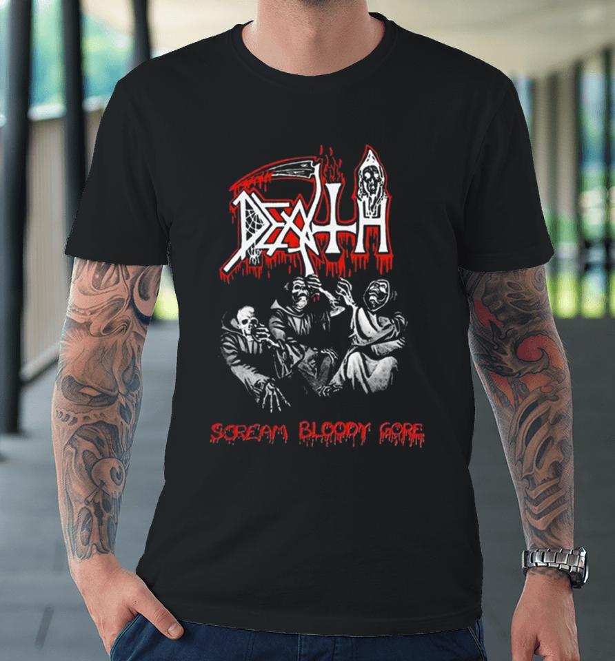 Death Scream Bloody Gore Throwback Premium T-Shirt