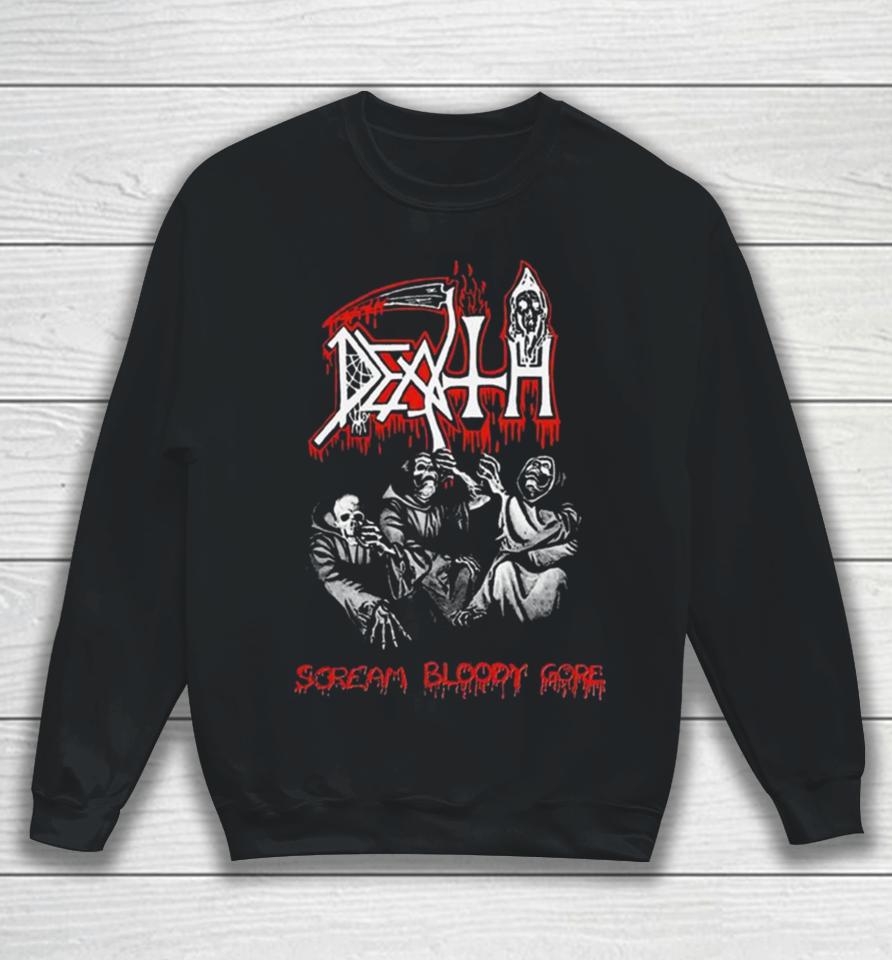 Death Scream Bloody Gore Throwback Sweatshirt