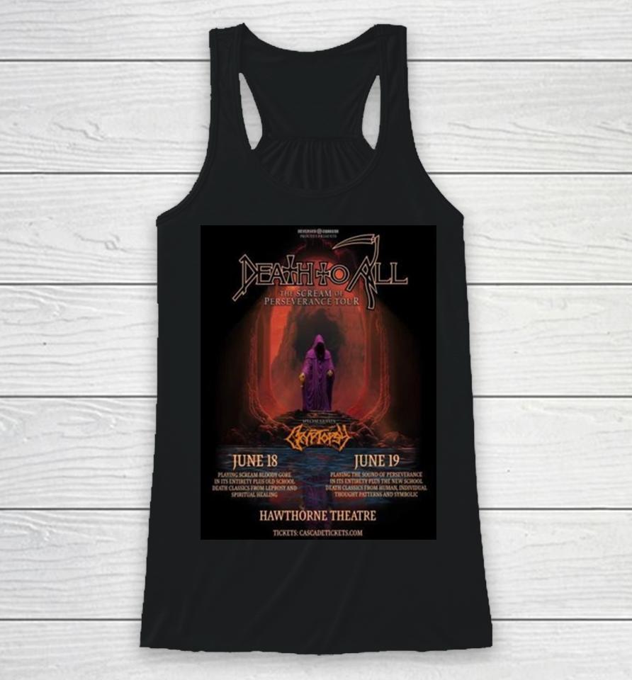 Death To All The Scream Of Perseverance Tour 2024 Racerback Tank