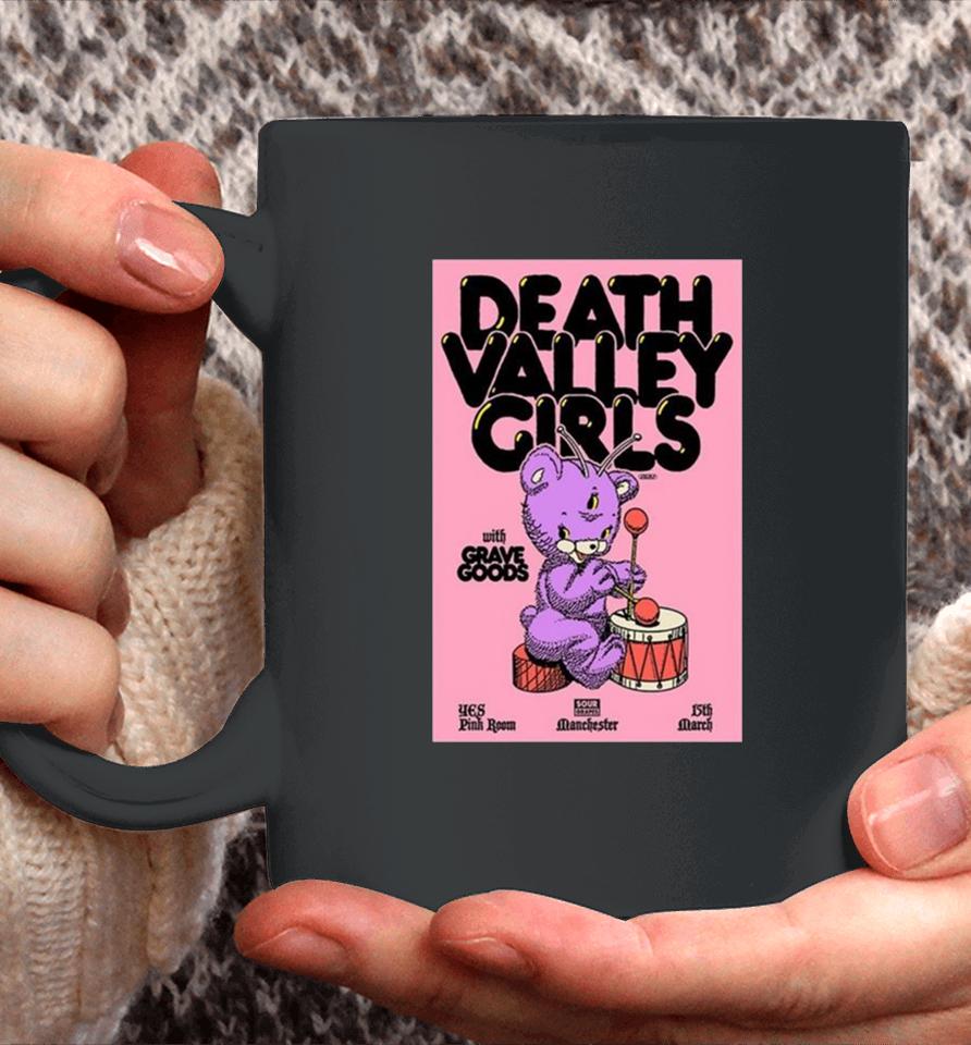 Death Valley Girls March 15 2024 Yes Pink Room Manchester England Coffee Mug