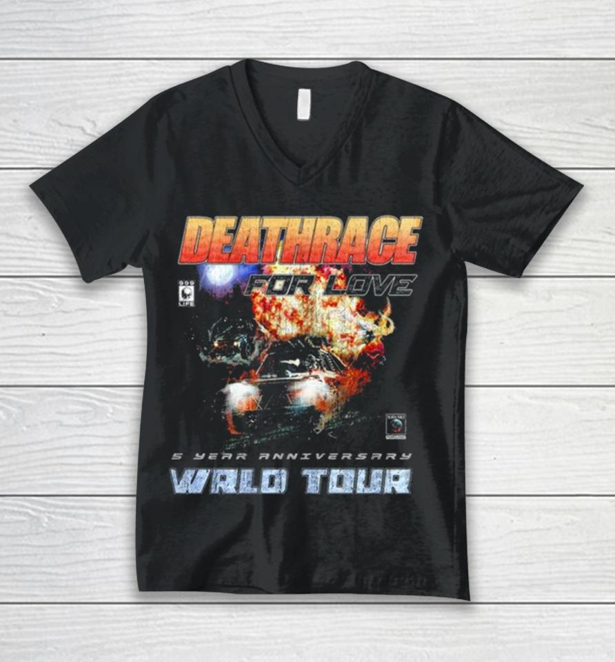 Deathrace For Love 5 Year Anniversary Wrld Tour Unisex V-Neck T-Shirt