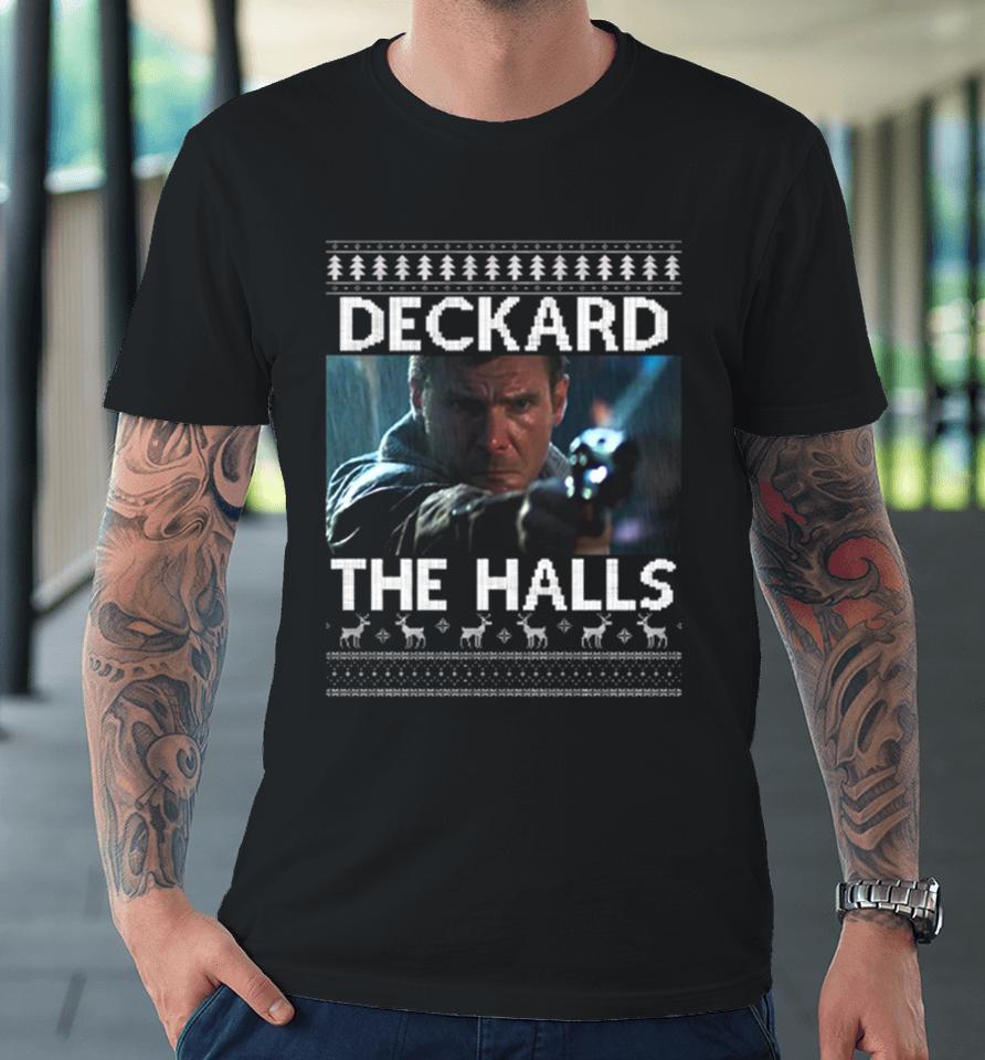 Deckard The Halls Blade Runner Christmas Knit Premium T-Shirt