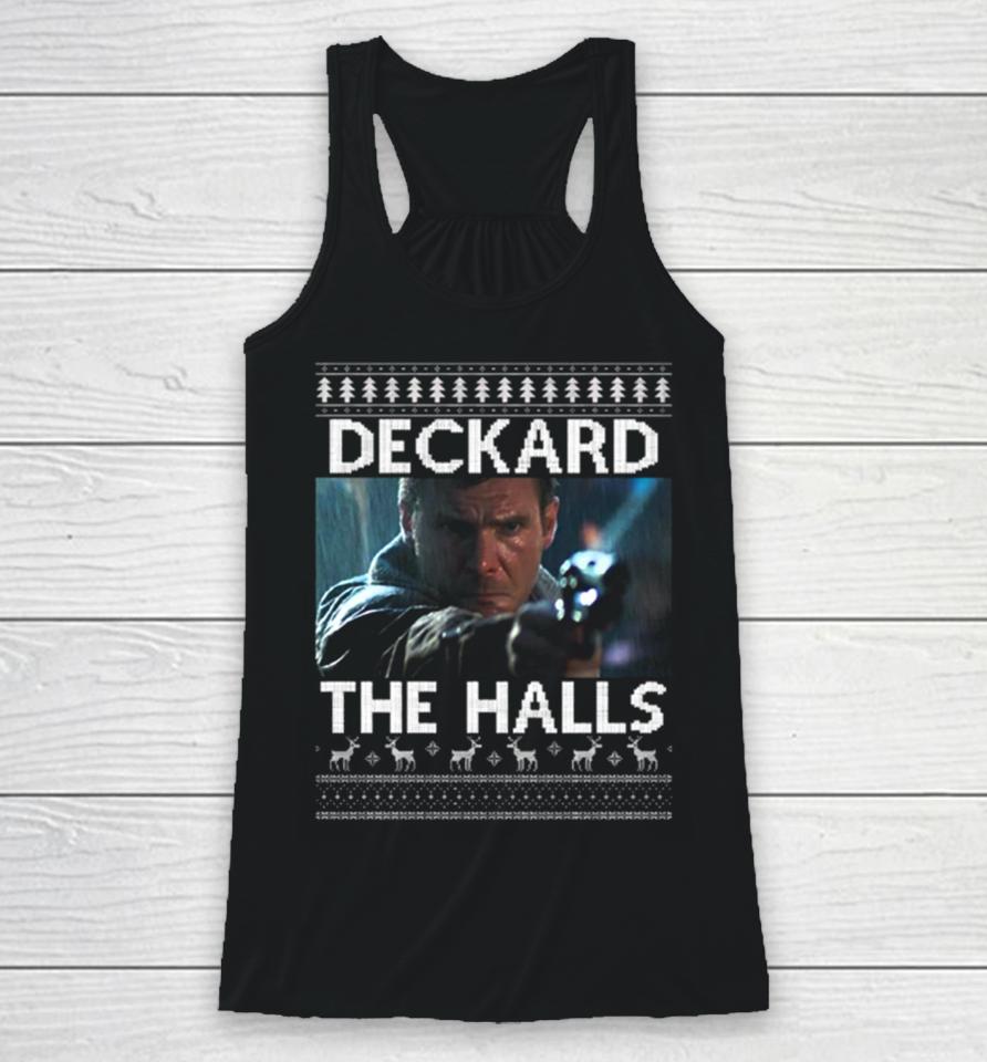 Deckard The Halls Blade Runner Christmas Knit Racerback Tank