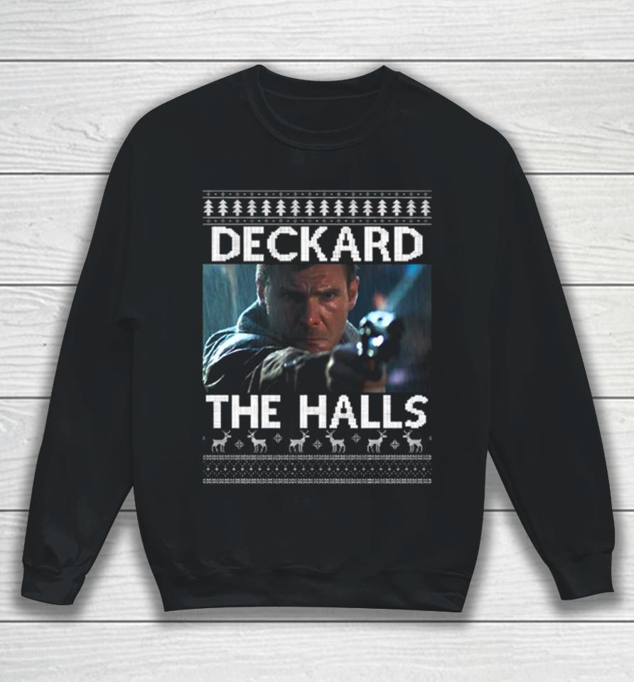 Deckard The Halls Blade Runner Christmas Knit Sweatshirt