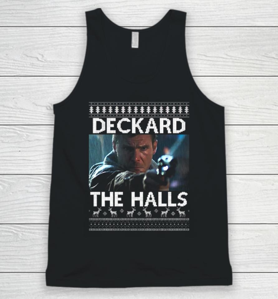 Deckard The Halls Blade Runner Christmas Knit Unisex Tank Top