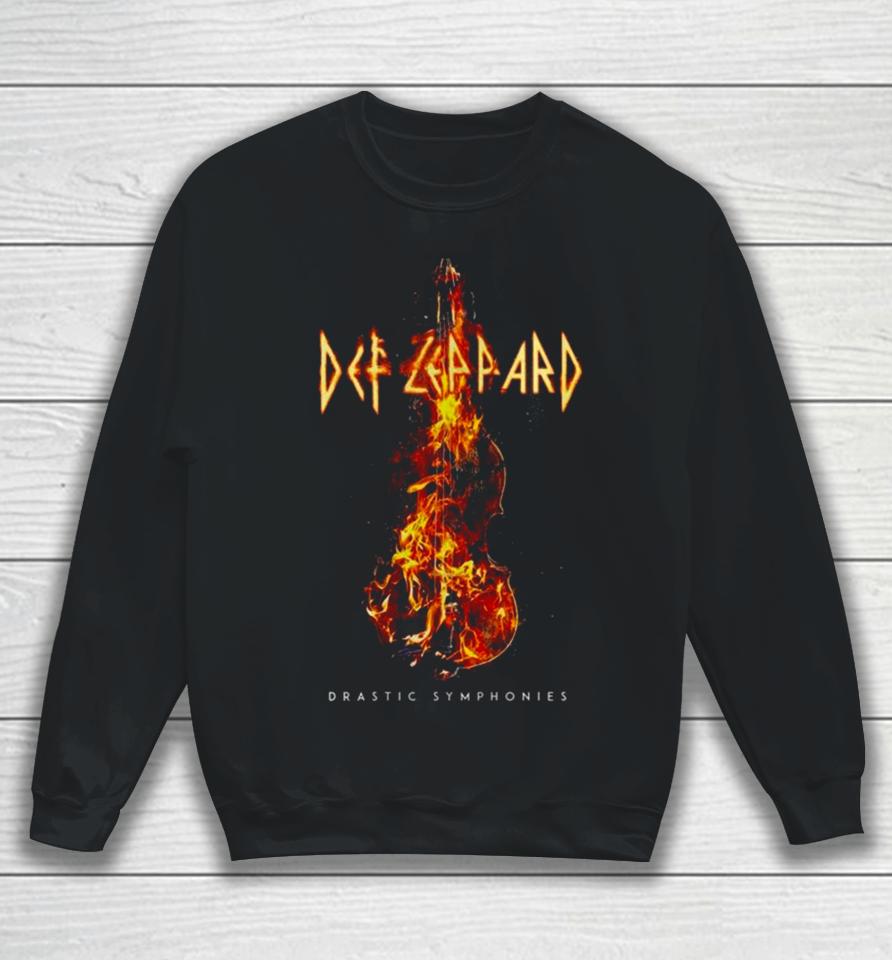 Def Leppard Guitar On Fire Sweatshirt