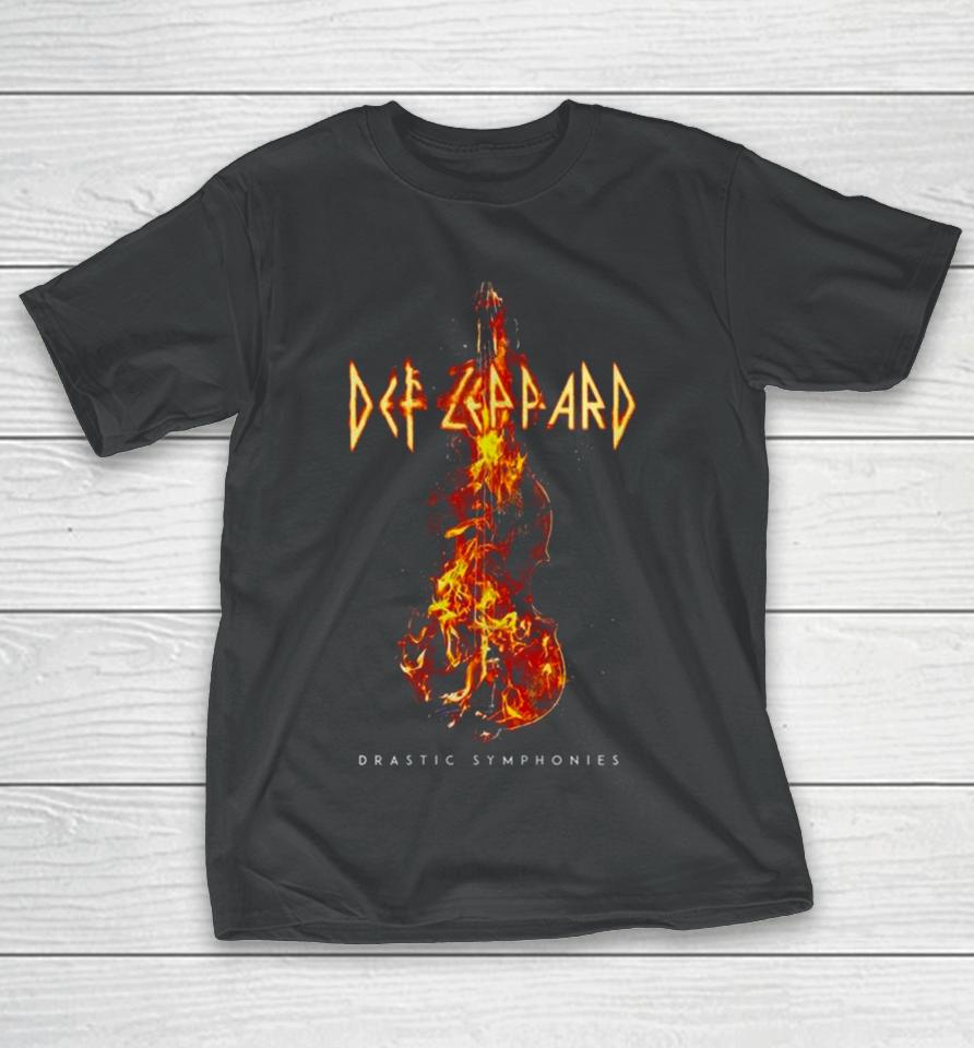 Def Leppard Guitar On Fire T-Shirt