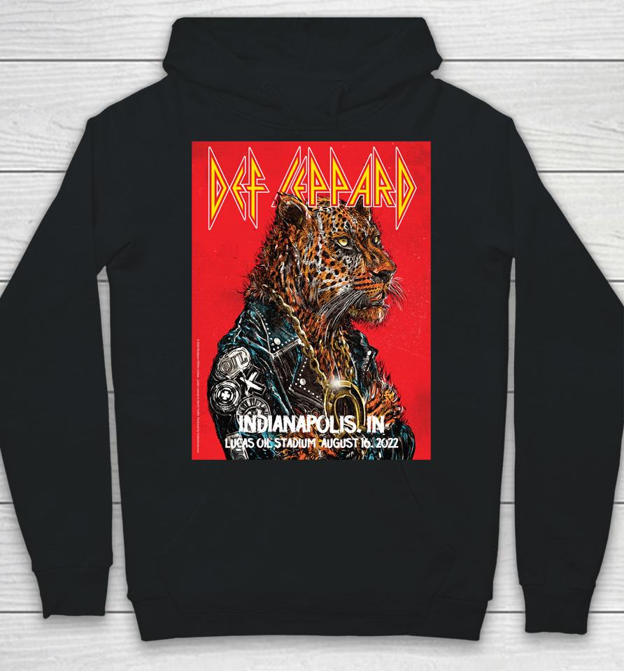 Def Leppard Indianapolis August 16, 2022 The Stadium Tour Hoodie