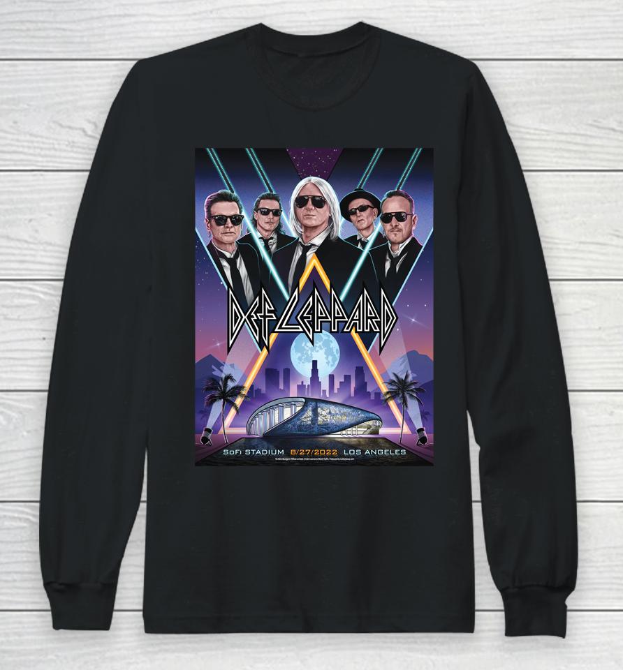 Def Leppard Los Angeles August 27, 2022 The Stadium Tour Long Sleeve T-Shirt