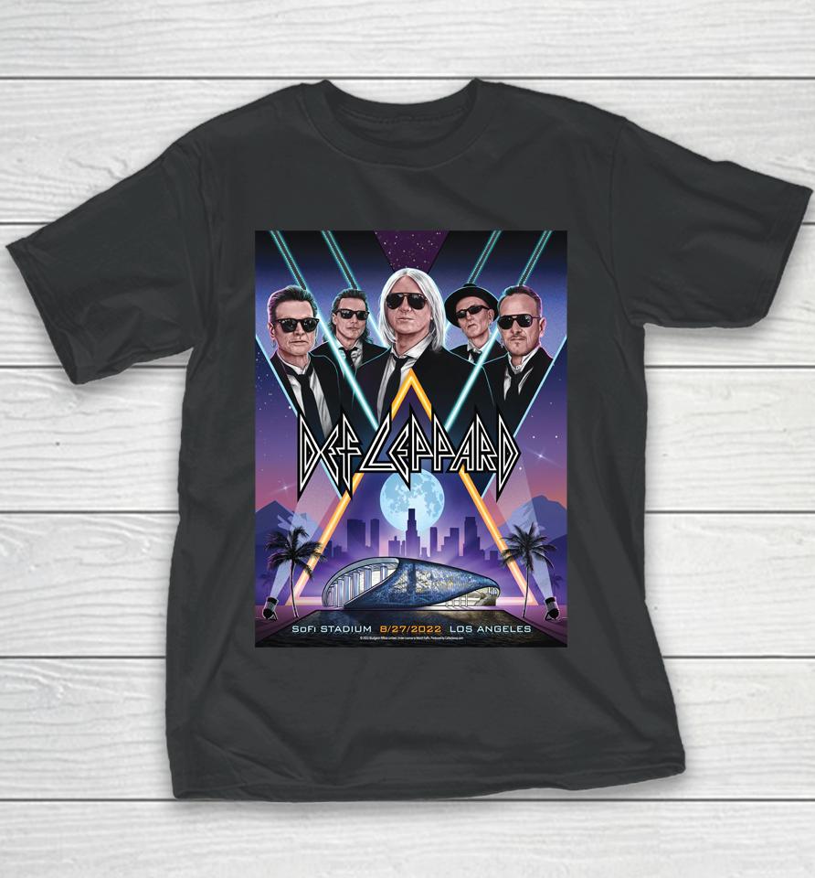 Def Leppard Los Angeles August 27, 2022 The Stadium Tour Youth T-Shirt
