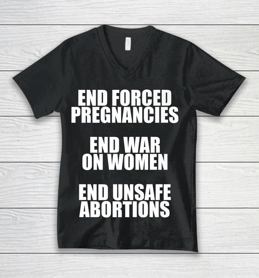 Defend Roe V Wade Pro Choice Abortion Rights Feminism Unisex V-Neck T-Shirt