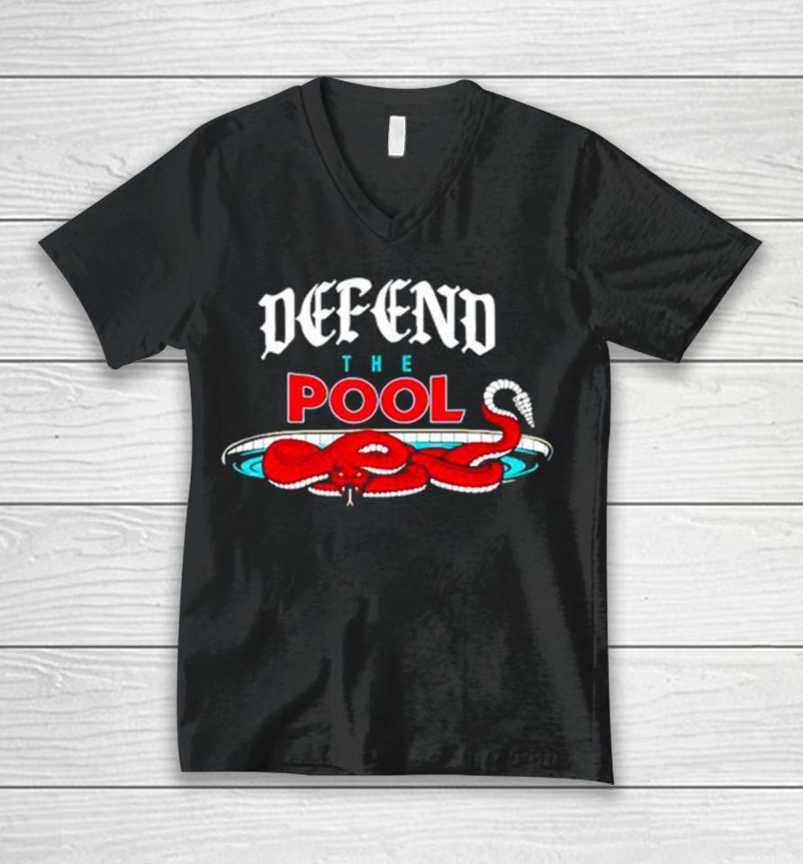 Defend The Pool Unisex V-Neck T-Shirt