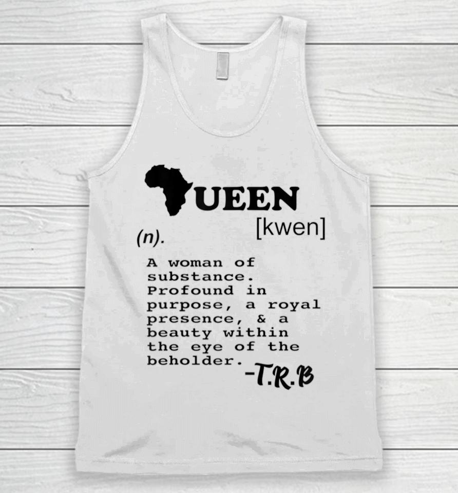 Definition Of A Queen Unisex Tank Top