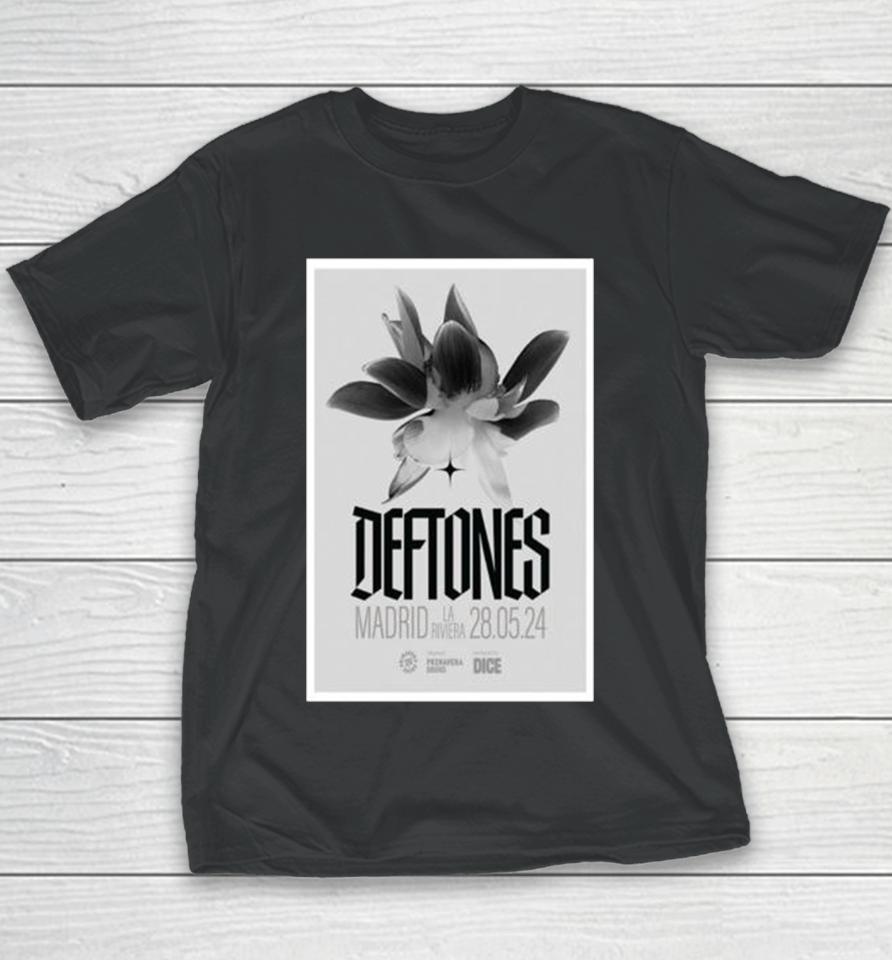 Deftones La Riviera Madrid Spain May 28 2024 Youth T-Shirt
