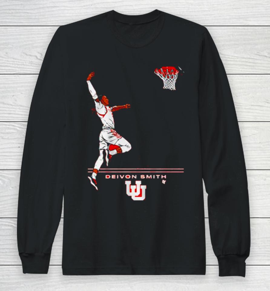 Deivon Smith Utah Jazz Basketball Nba Superstar Pose Long Sleeve T-Shirt