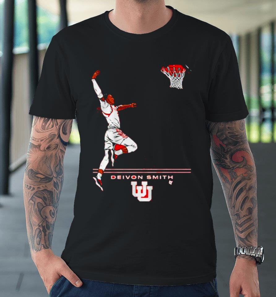 Deivon Smith Utah Jazz Basketball Nba Superstar Pose Premium T-Shirt