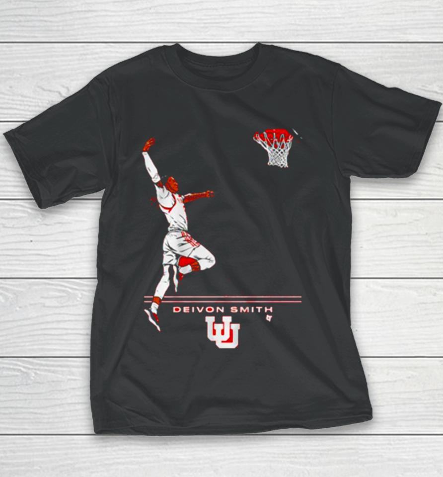 Deivon Smith Utah Jazz Basketball Nba Superstar Pose Youth T-Shirt