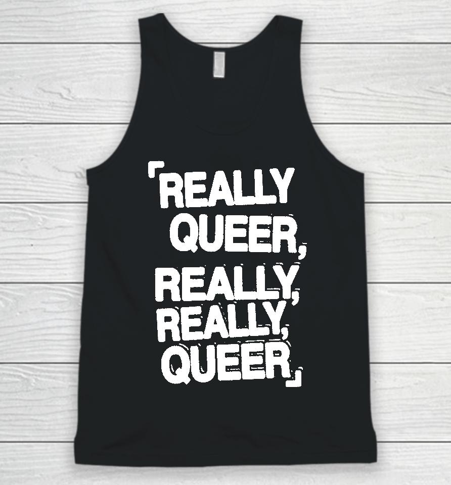 Demi Lovato Merch Really Queer Really Really Queer Unisex Tank Top