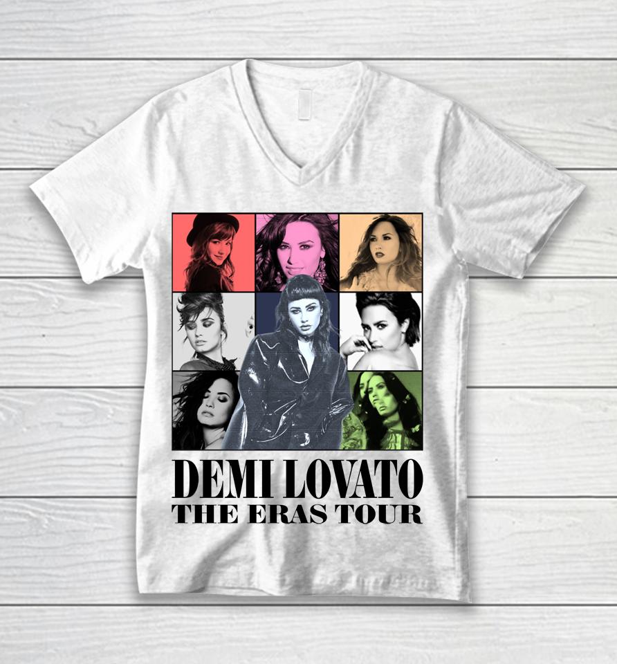 Demi Lovato The Eras Tour Unisex V-Neck T-Shirt