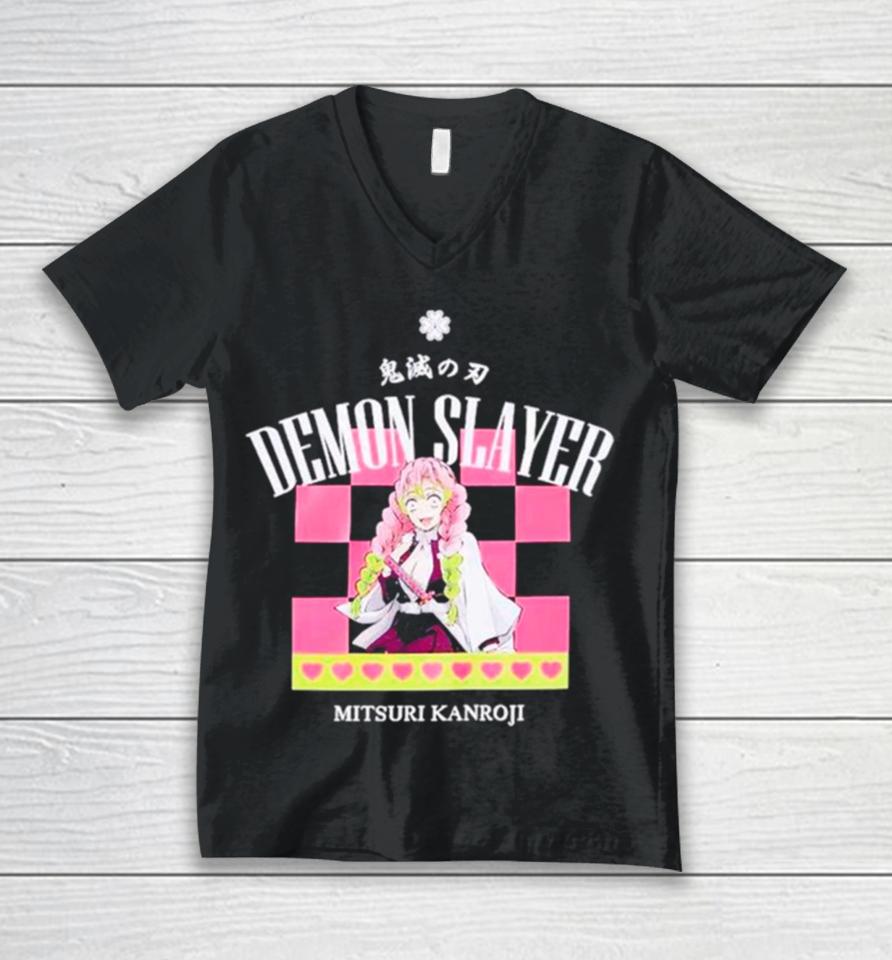 Demon Slayer Kimetsu No Yaiba Mitsuri Kanroji Unisex V-Neck T-Shirt
