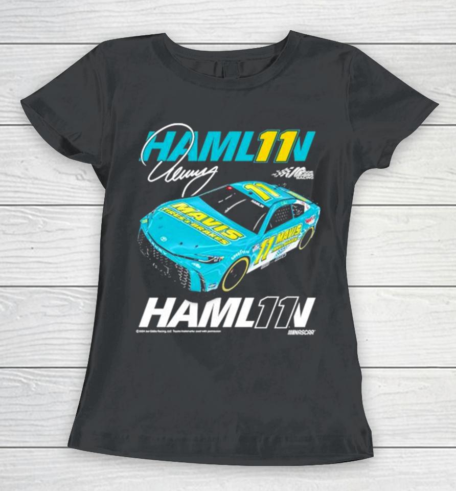 Denny Hamlin Joe Gibbs Mavis Car Women T-Shirt