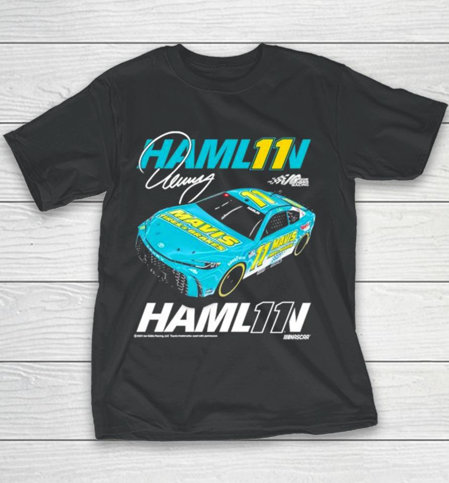 Denny Hamlin Joe Gibbs Mavis Car Youth T-Shirt