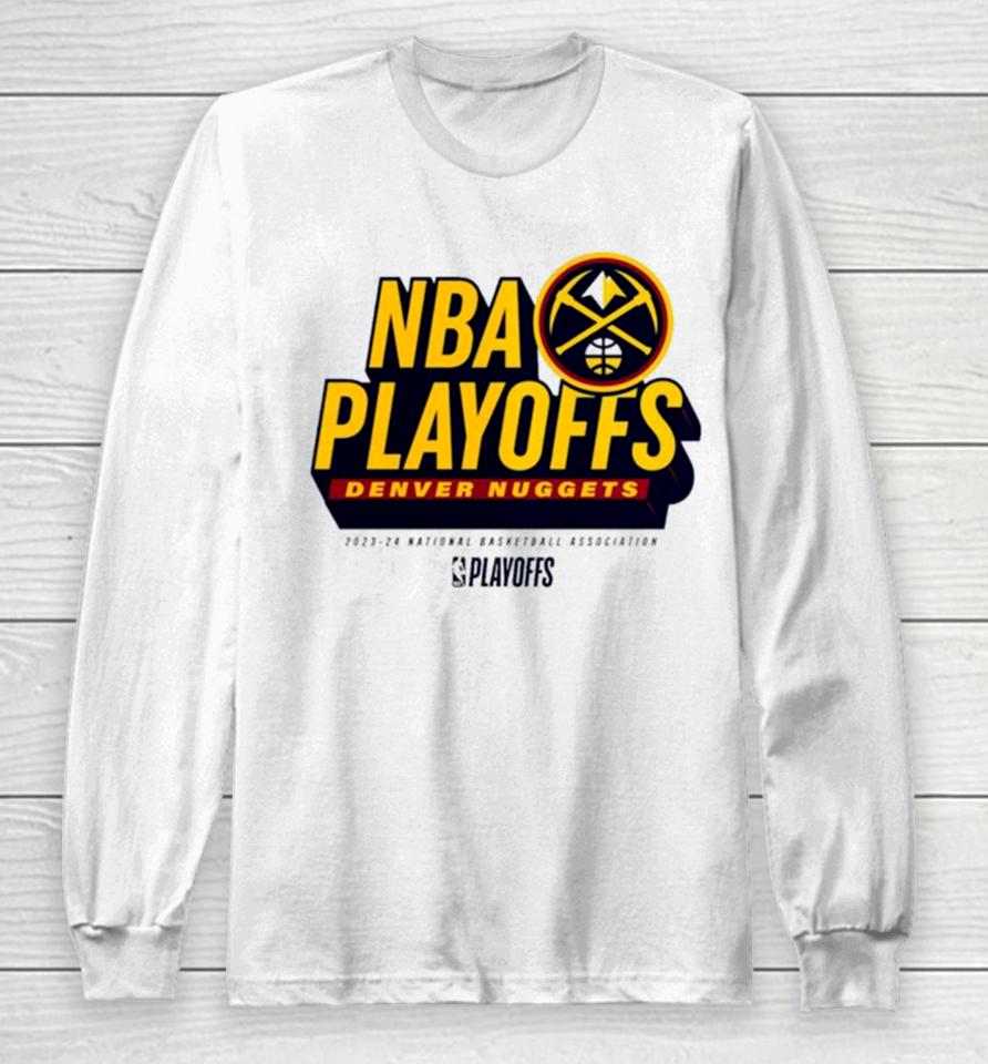 Denver Nuggets 2024 Nba Playoffs Defensive Stance Long Sleeve T-Shirt