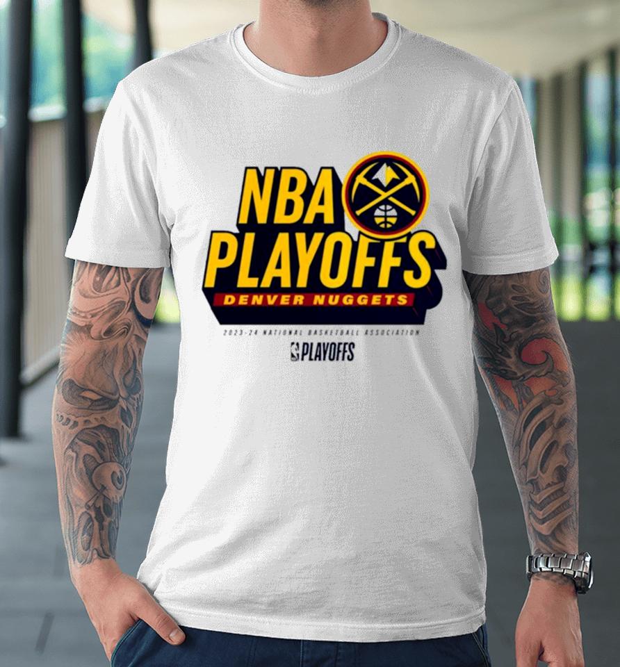 Denver Nuggets 2024 Nba Playoffs Defensive Stance Premium T-Shirt