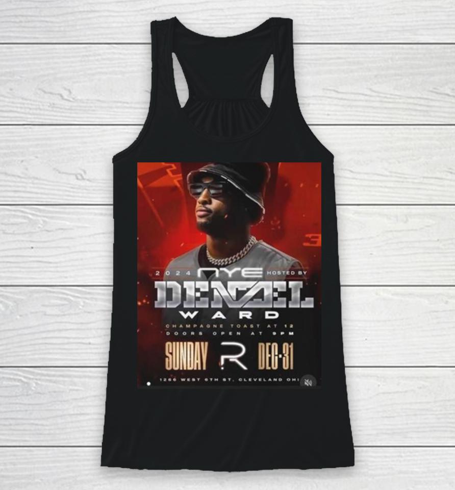Denzel Ward Come Celebrate New Years Eve 2024 &Amp; The Cleveland Browns Racerback Tank