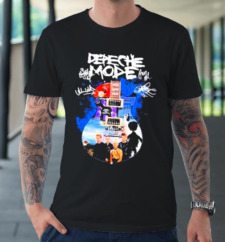 Depeche Mode Guitar Signatures Premium T-Shirt