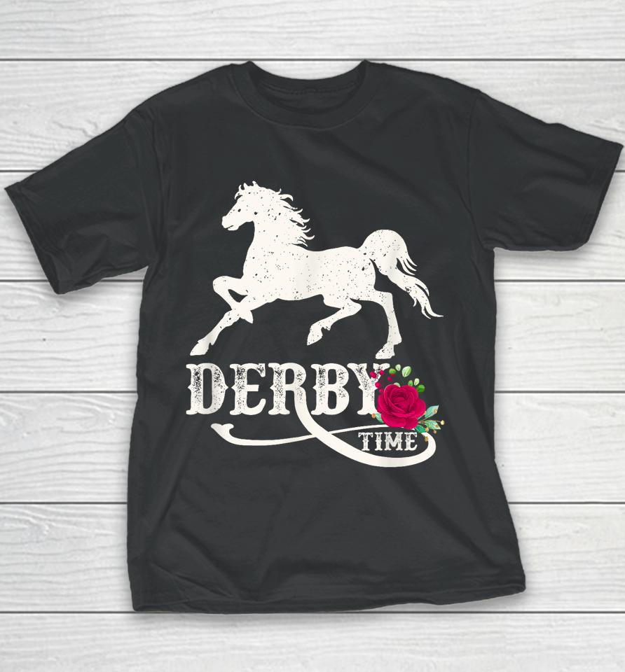 Derby Day 2023 Derby Kentucky Horse Derby Dress Derby Suit Youth T-Shirt